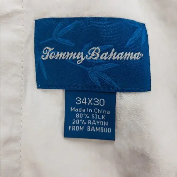 Banana Republic Pleated Silk Blend Pants Men’s 34 Tan Relaxed Fit Straight Leg - Picture 3 of 13